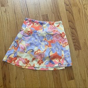Like new never worn abstract floral tennis athletic skirt skort with shorts